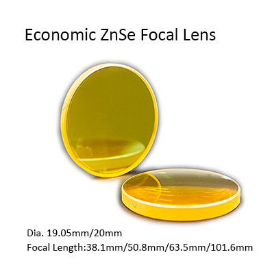 Lentille ZnSe Ménisque - Diamètre 3.46" X Épaisseur 0.5316" - Matériau Infrarouge - Occasion